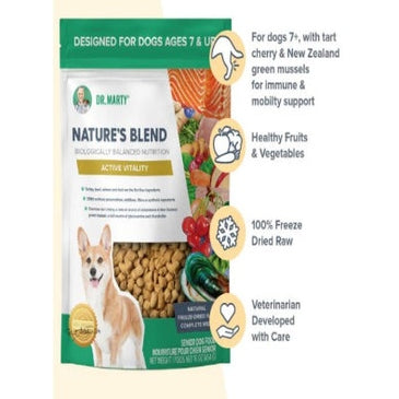Dr. Marty Nature's Blend Active Vitality Freeze Dried Raw Food for Senior Dogs