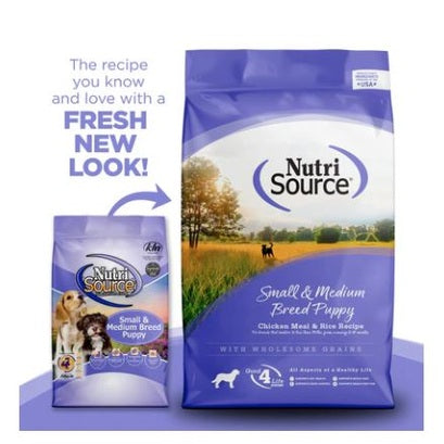 NutriSource Small & Medium Breed Puppy Chicken & Rice Dry Dog Food