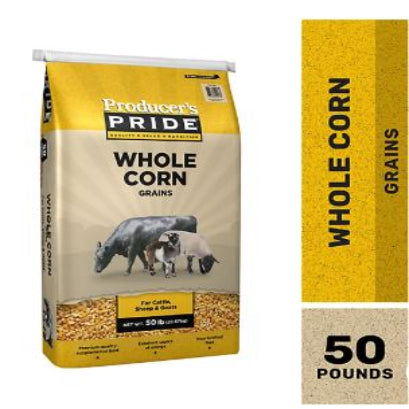 Producer's Pride Whole Corn Grains Cattle Feed, 50 lb. Bag