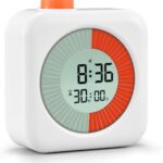 Digital Visual Timer, 60-Minute Countdown Timer for Kids and Adults, Time Management Tool with Timer Hour Clock Alarm